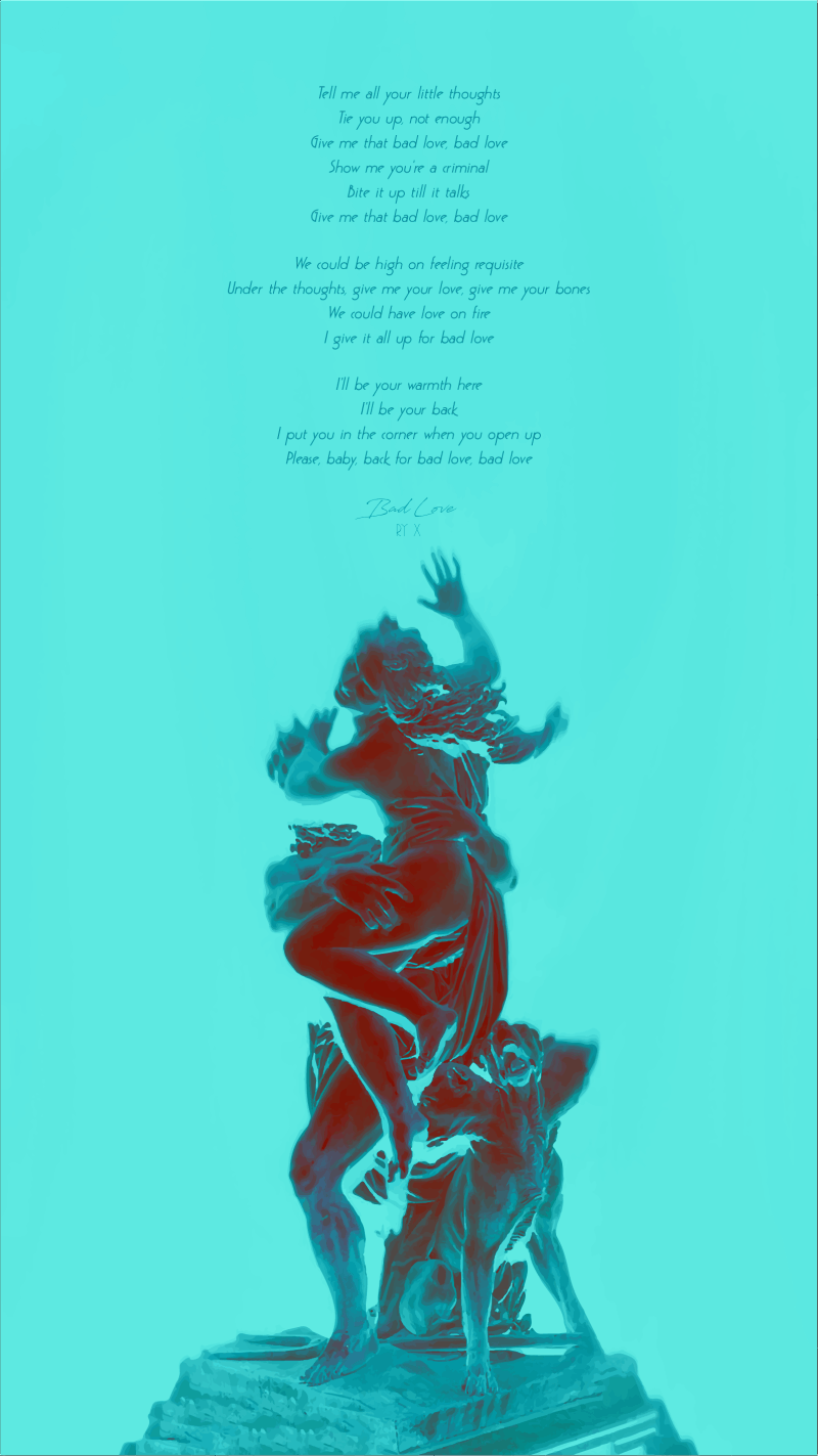 Ry X Bad Love lyrics artwork