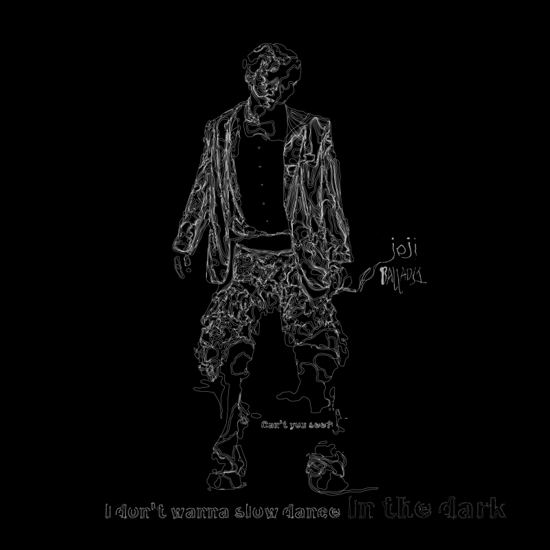 Joji Slow Dancing In The Dark lyrics artwork